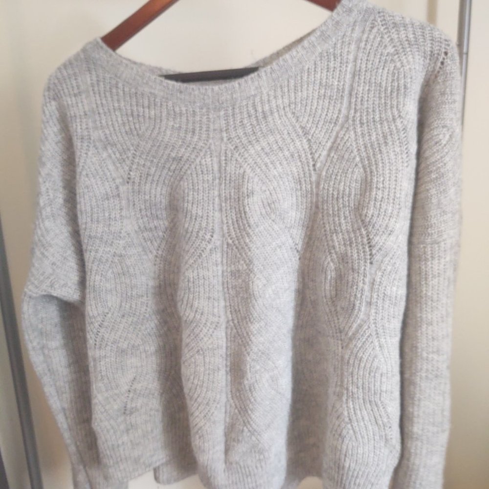 Grey Anthropologie Sweater